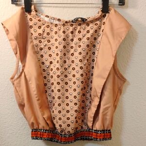 Sollinary Brown Retro Crop Size Medium NWOT
